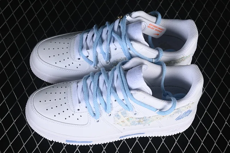 All categories Nk Air Force 1 Air Force series Nk Air Force 1 Low Air Force low-top Nike Air Force 1'07 Low milk blue weaving Air Force 1 low-top casual sneakers DC9999-223